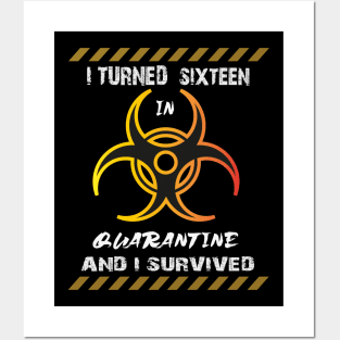 Birthday Tee For Teens In Quarantine Eco Friendly Gift Tee Unique Design Posters and Art